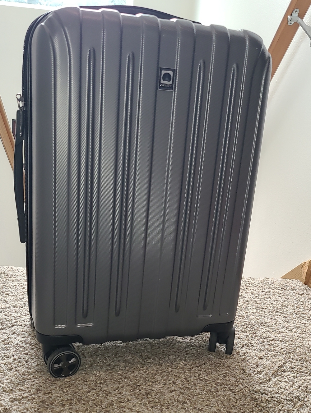 Delsey Hardside Spinner Luggage - Charcoal Black
